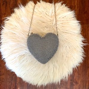 New! Rhinestone Heart ❤️ Purse